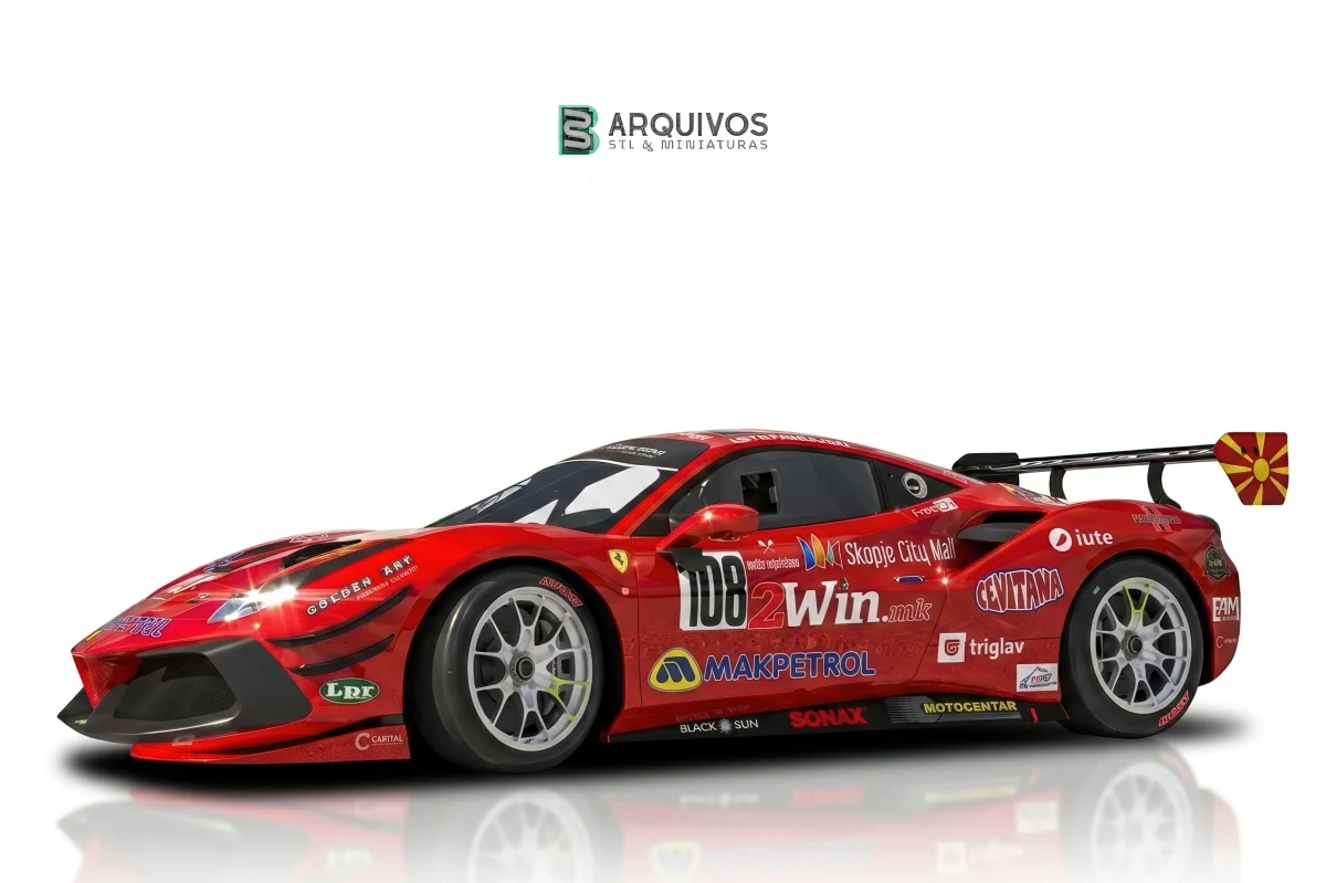 Modelo 3D STL - Ferrari 488 Race Livery